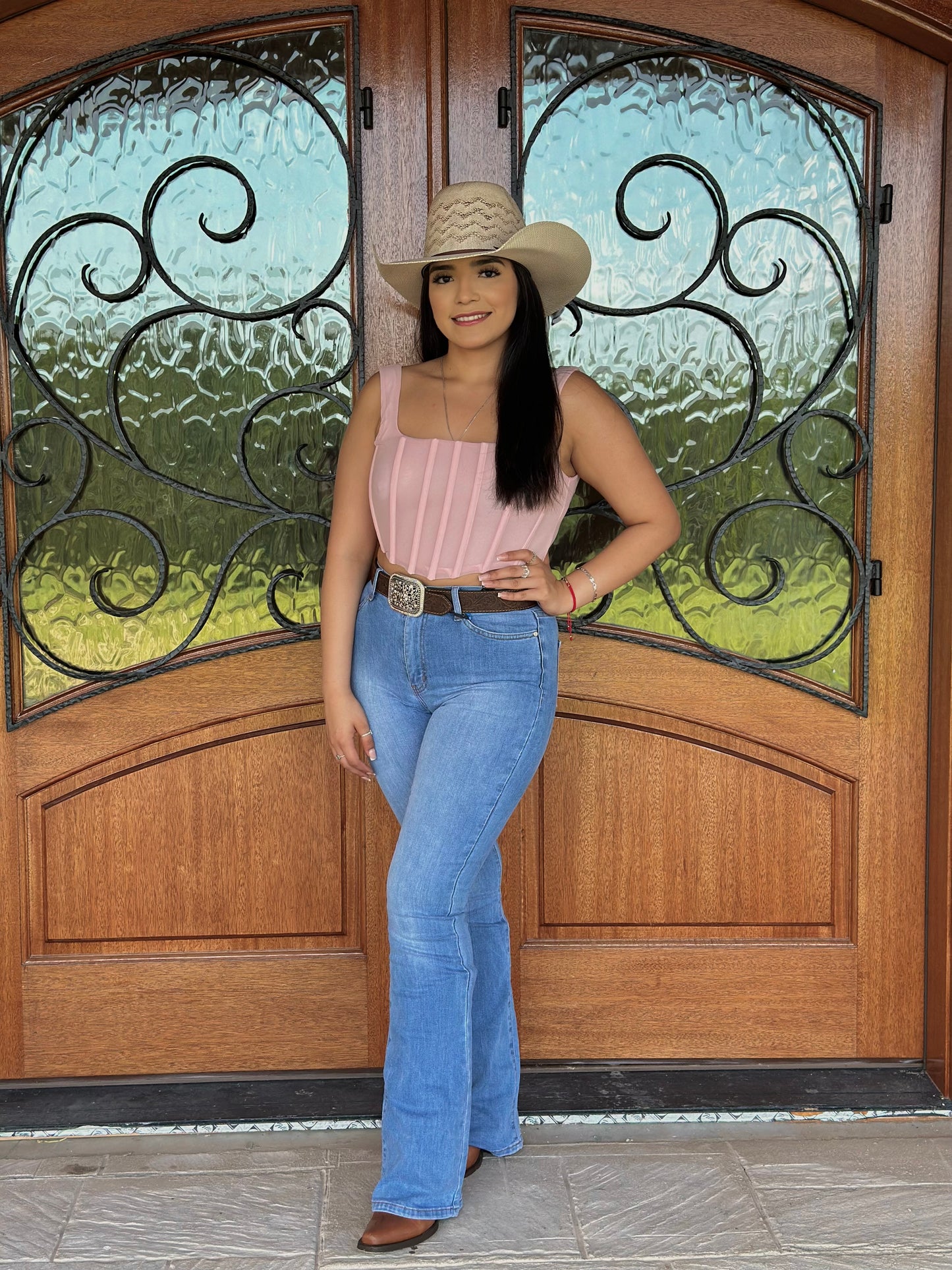 Mariah Corset Top (Pink)