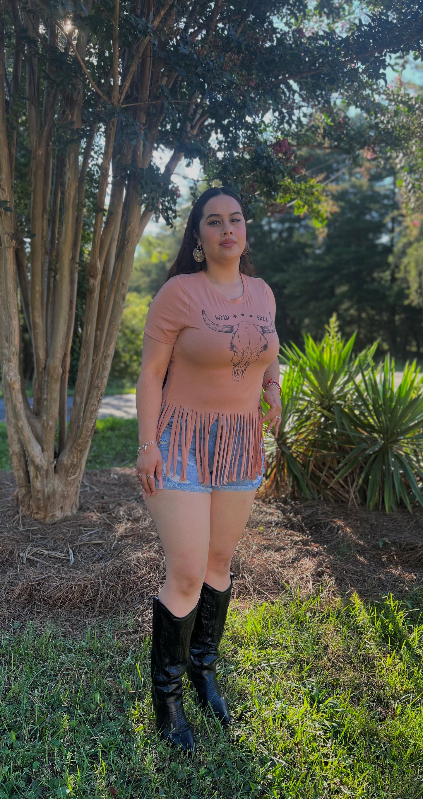 Wild Free Longhorn Tee