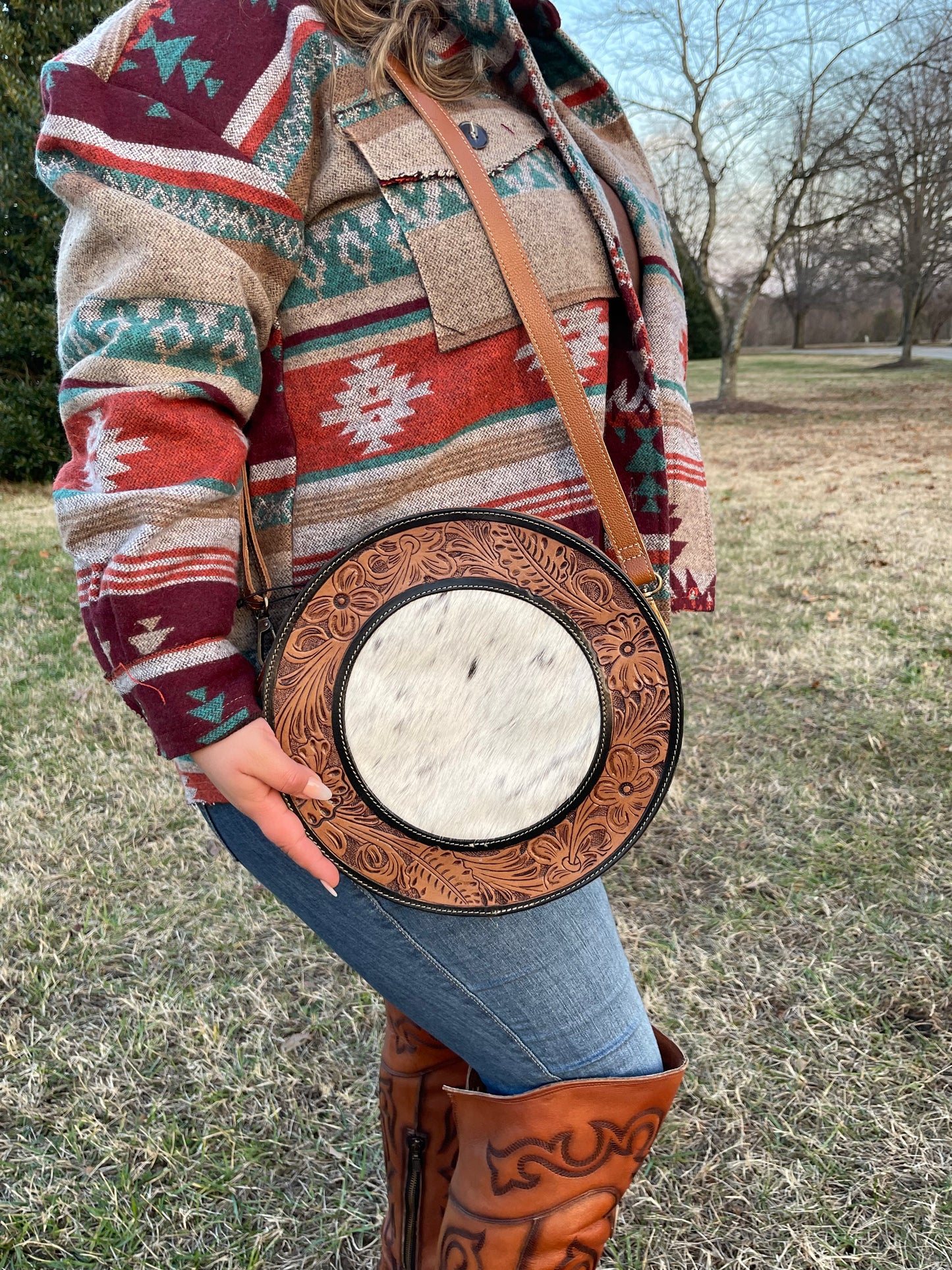 Whisky Round Bag