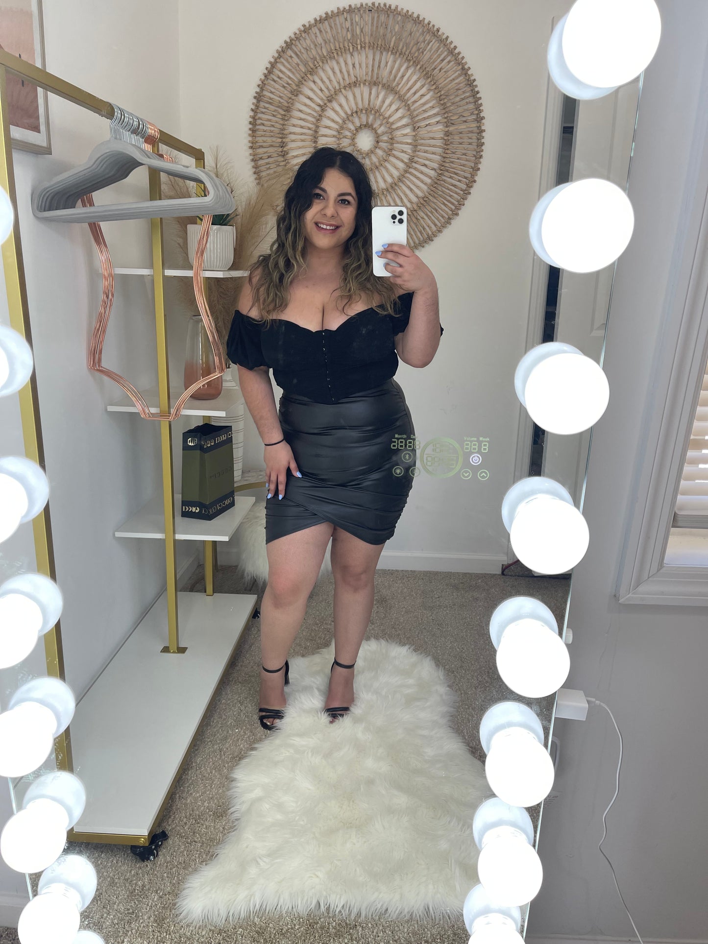 Bella Leather Skirt