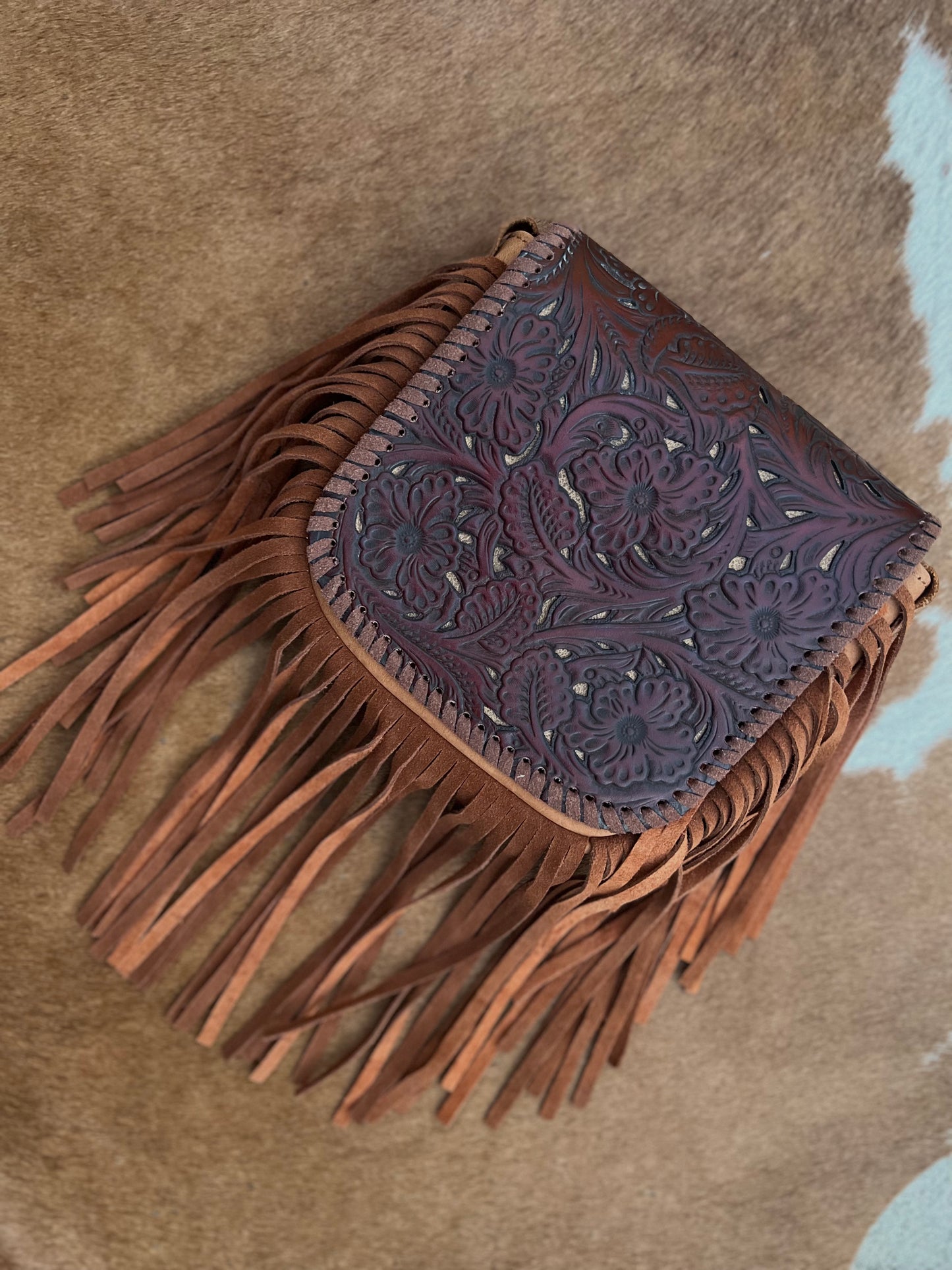 Fringe Me Laser Messenger Bag