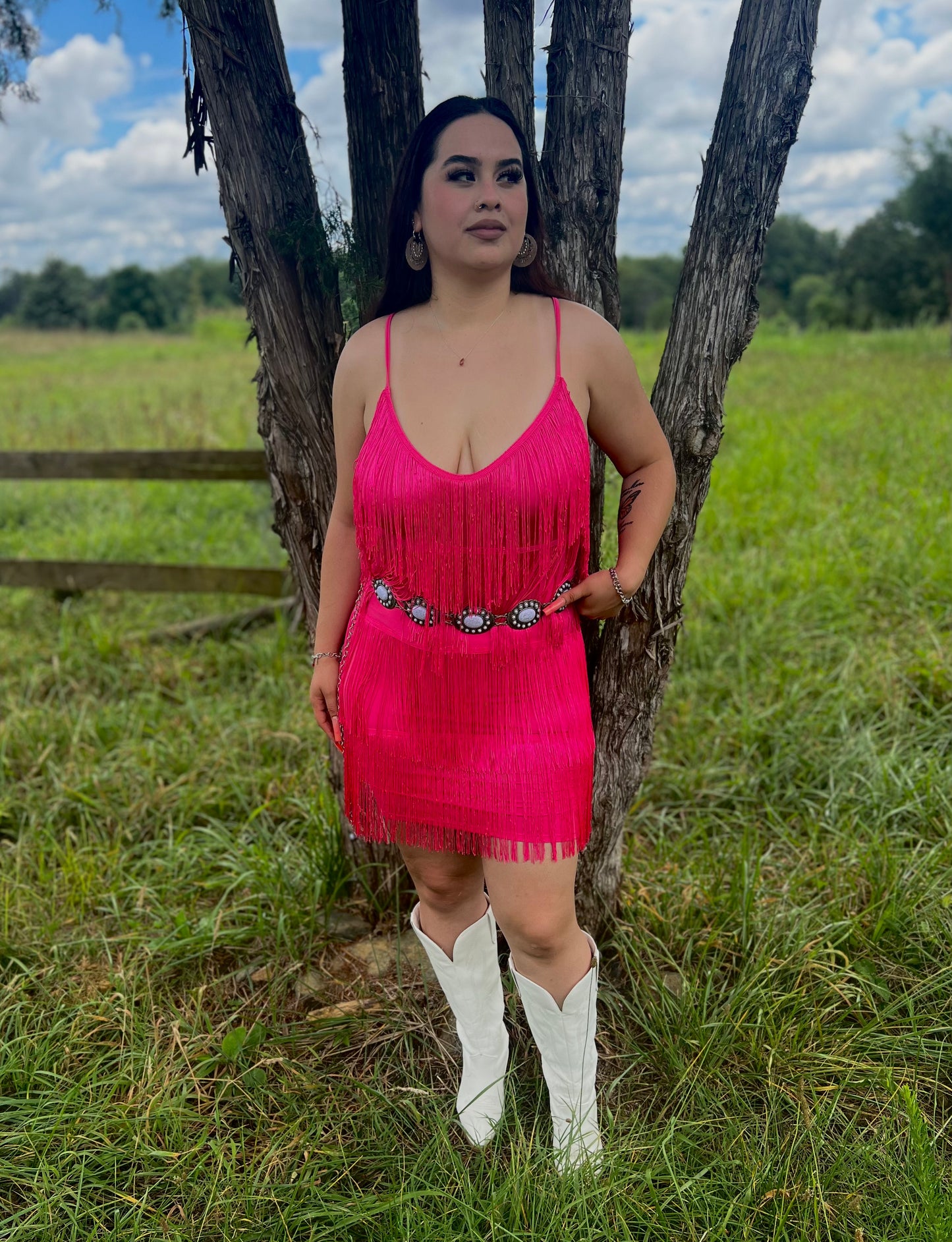 La Yaquesita Dress (Hot Pink)