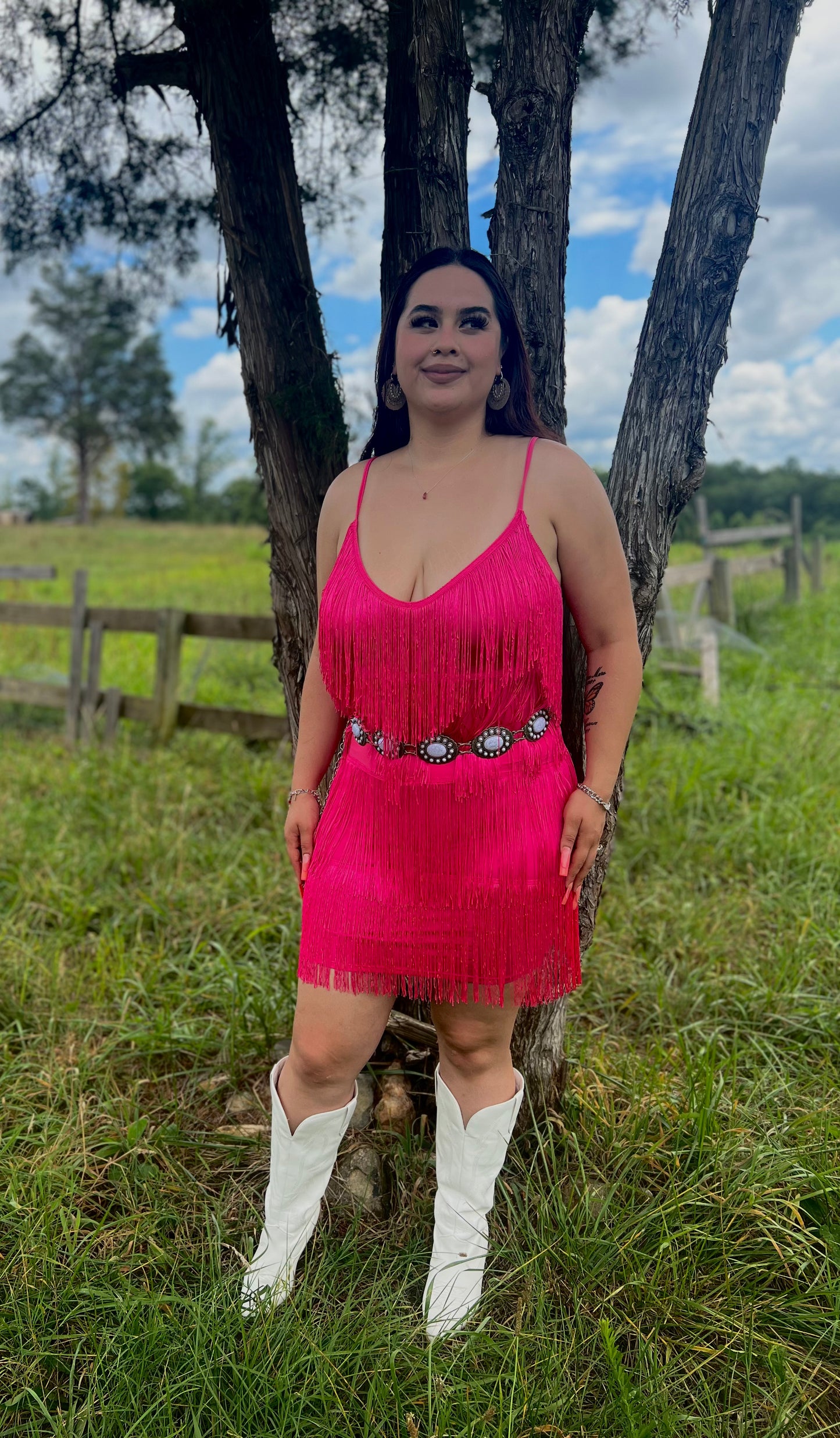 La Yaquesita Dress (Hot Pink)