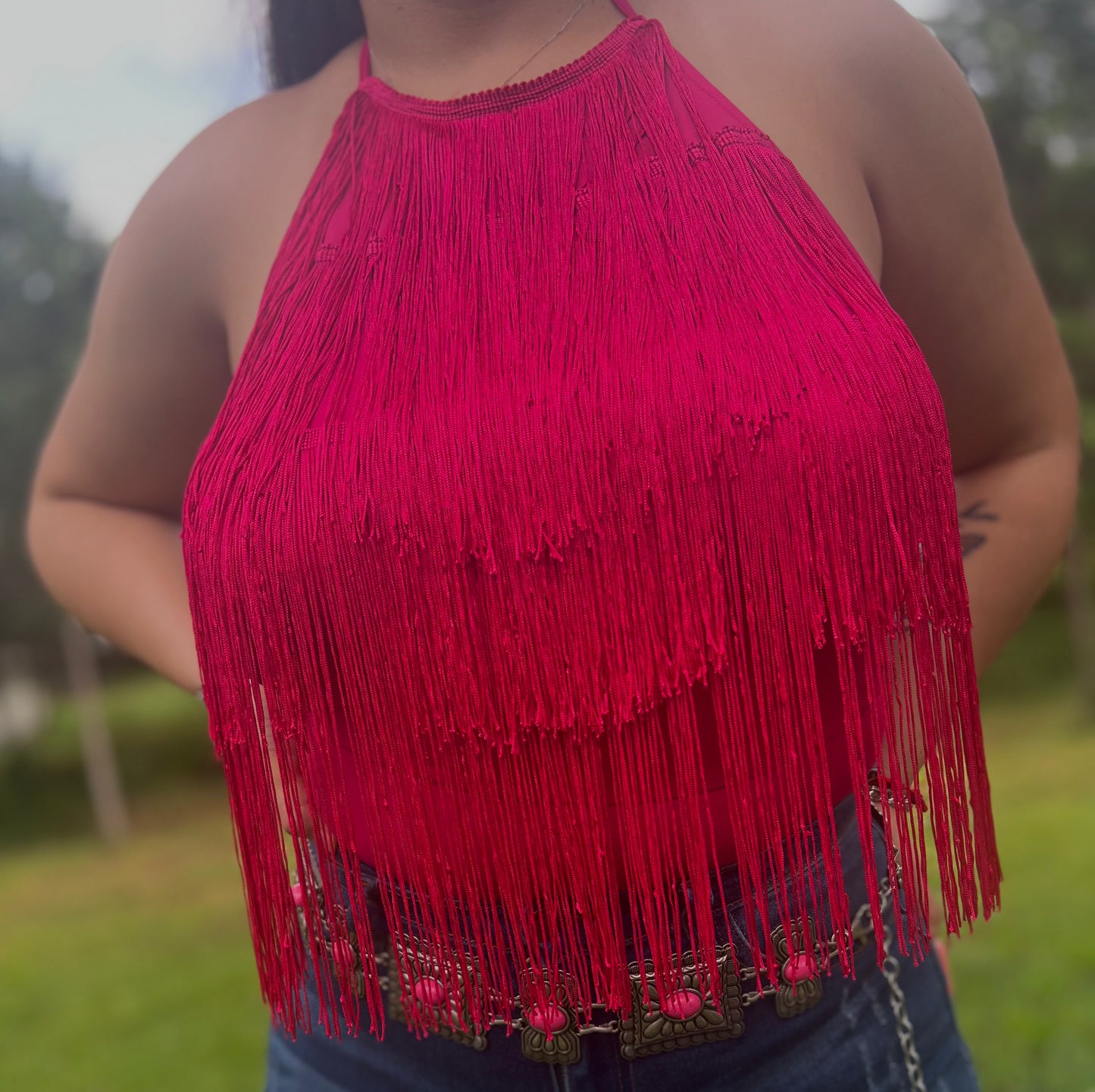 La Quebradita Bodysuit (Hot Pink)