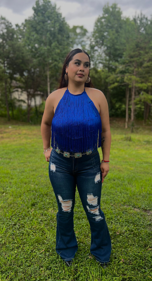 La Quebradita Bodysuit (Royal Blue)