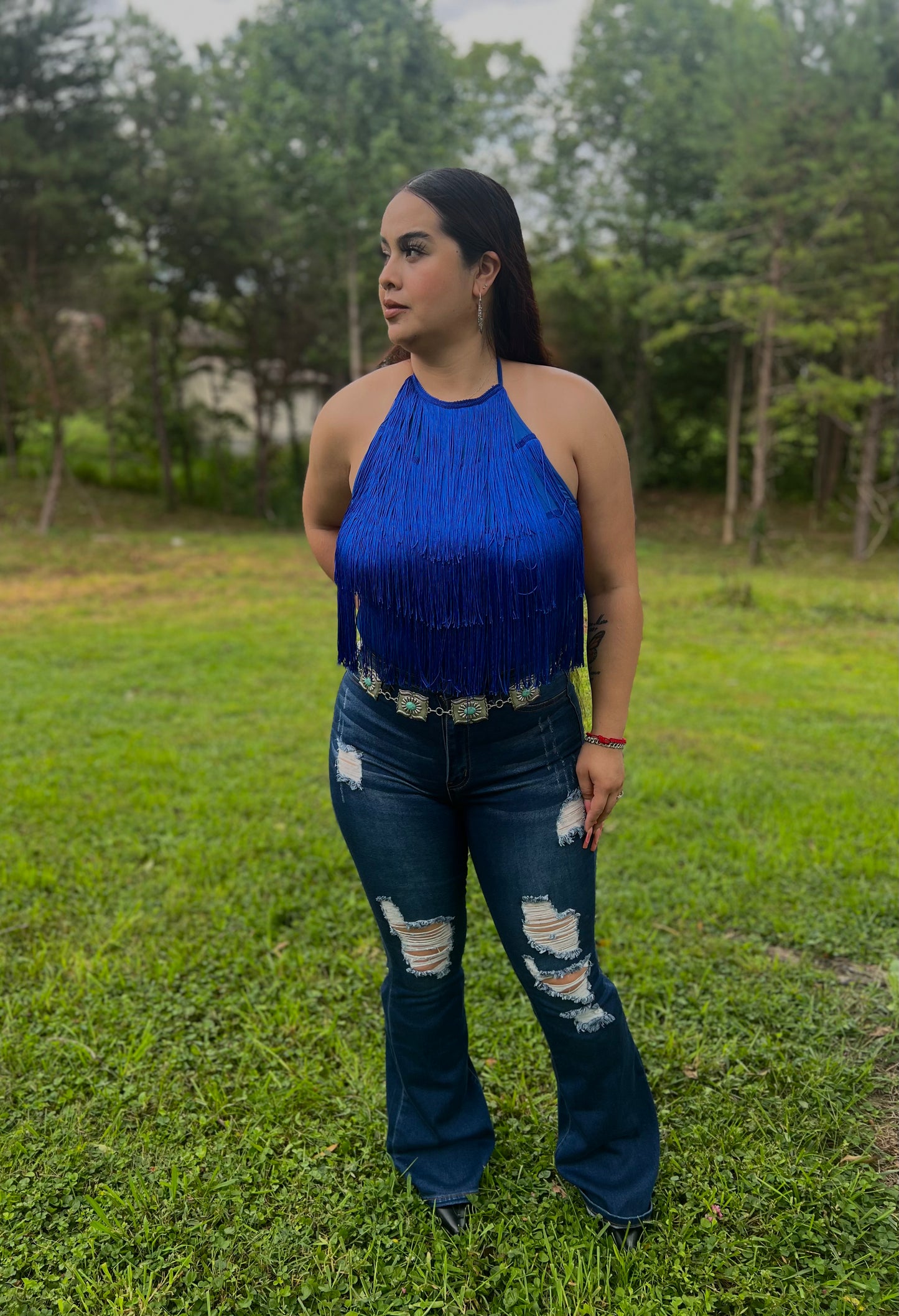 La Quebradita Bodysuit (Royal Blue)