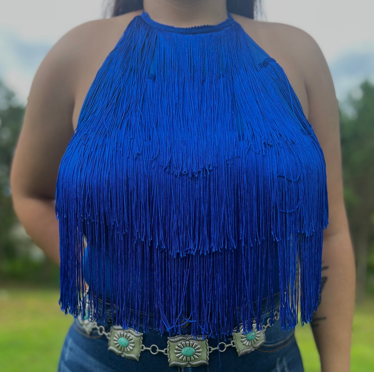 La Quebradita Bodysuit (Royal Blue)