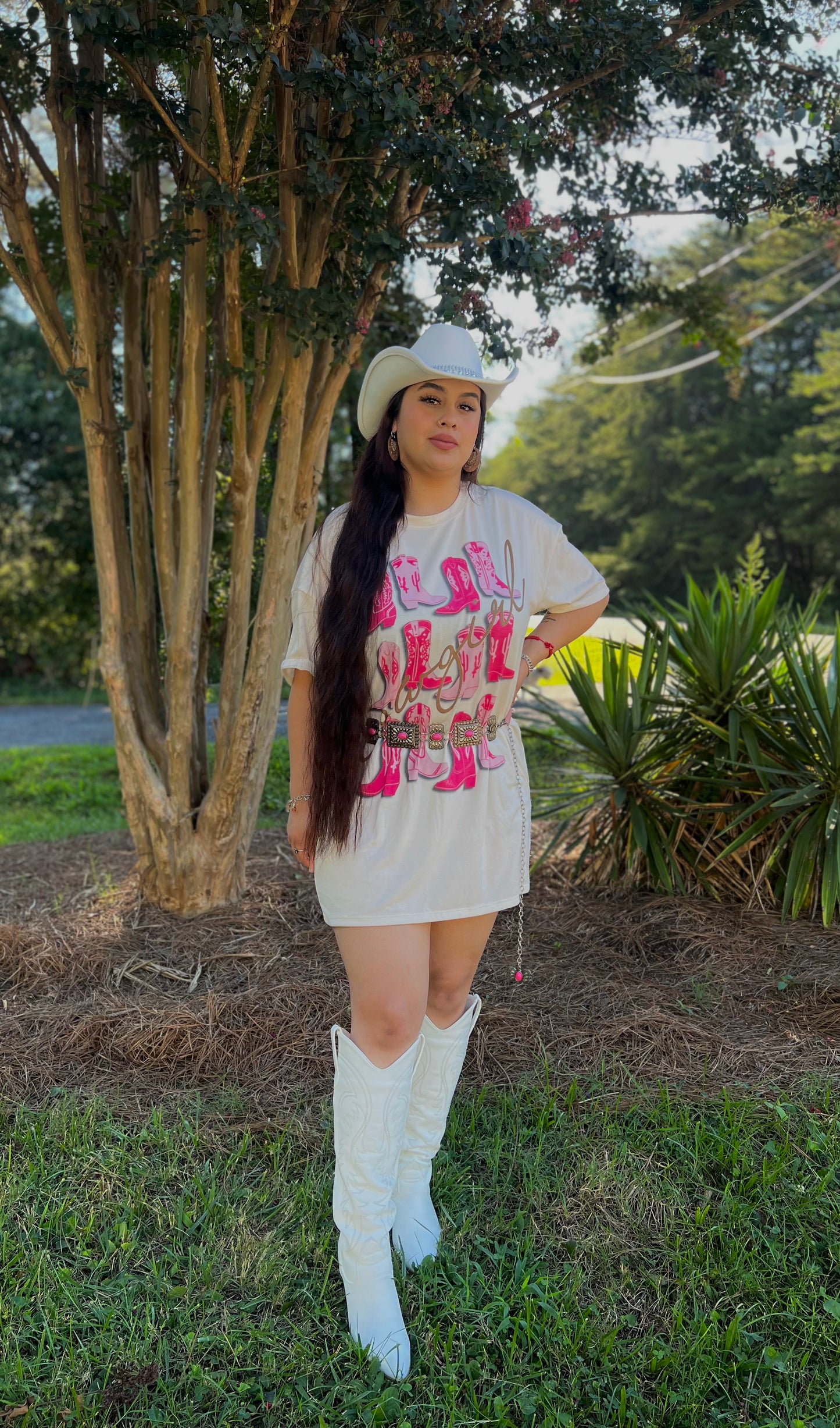 Cowgirl Boot Tee Dress