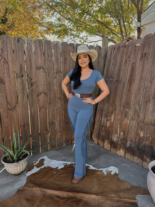 La Quebradita Jumpsuit (Teal)