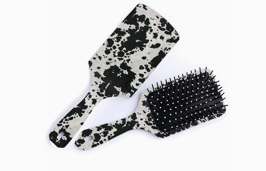 Black Cowhide hairBrush